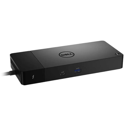 Thunderbolt USB C Docking Station With 130W Power Delivery Handles Quad 4K Displays Plug And Play With Included Top Shelf Bluetooth Speaker Providing Crisp Audio For No Hassle Workspace Setup, black hub with ports.