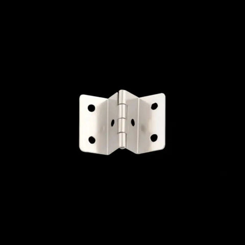 10pcs Foldable Right Angle Cabinet Hinges 6 Hole Silver Iron For DIY Furniture Cabinets And Drawers Clamping 24mm Board