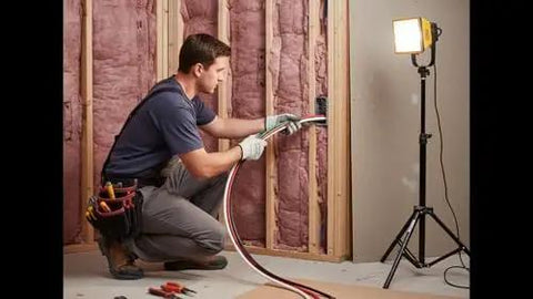 Top Tier Thhn Electrical Wire Featuring Six Awg White Black And Red Combined With Eight Awg Green Ground Stranded Copper Build Ul Certified For Rapid Shop Fixes Boss Level 25 Foot Spool Ready, installed by a technician.