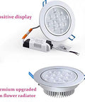 DWLANMLHYA LED Recessed Ceiling Lights 3W 6W 10W 14W 18W COB Spot showing premium sunflower radiator and positive display.