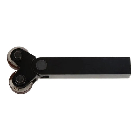 Lathe Knurling Tool Set With Double Wheel And Diagonal Knurling Wheel 1mm Pitch 26mm Wheel Steel Build for metalworking