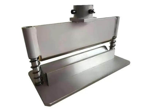 12 Inch Press Brake Attachment For Standard 12 To 20 Ton Hydraulic Shop Presses, adjustable 0 to 90 degrees, centering attachment, side view