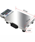 Straight Up Heavy Duty Digital Platform Scale With Rust Resistant Stainless Steel Base And Clear LED Screen dimensions 40x30x9 cm.