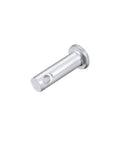 Heavy Duty 6mm By 16mm Flat Head Clevis Pins With Single Hole Zinc Plated Solid Steel For Link Hinge Use And Machinery Or Automotive Projects Durable Pin Kit With 20 Pieces For Secure Fastening And Long Lasting Performance. single pin angled view