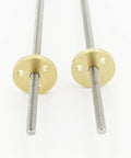 Stainless Steel Trapezoidal Lead Screw 300mm With Brass Nut Pitch 1mm Lead 1mm or 2mm For DIY Home Improvement Linear Guides High Precision Easy Install, stainless lead screws with brass nuts