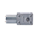 Front view of Curtain Robot Motor With 90 Degree Gearbox JGY370 Brushed DC Gear Reduction Geared Motor Self Locking 12V 23RPM