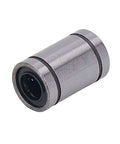 Alloy steel linear motion bearing, part of the ten-piece set for CNC machines and 3D printers, shown in a close-up view.