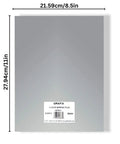 Clear Shrink Plastic Craft Sheets 8.5 X 11 Inches 50 Pack Premium Transparent Film for craft projects and jewelry.