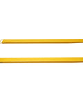VEVOR forklift pallet fork extensions, 96-inch length, 6.5-inch width, yellow steel, pair