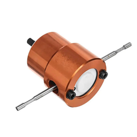 Orange Power Drill Nibbler Attachment for metal sheets with double head, 360 degree operation, ergonomic handle, 8mm shank, car repair