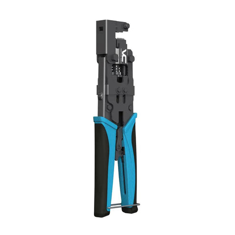 1 Punch Down Termination Tool For Vertical Cable Keystones Pro Grade Carbon Steel With Black Oxide Finish, shown upright