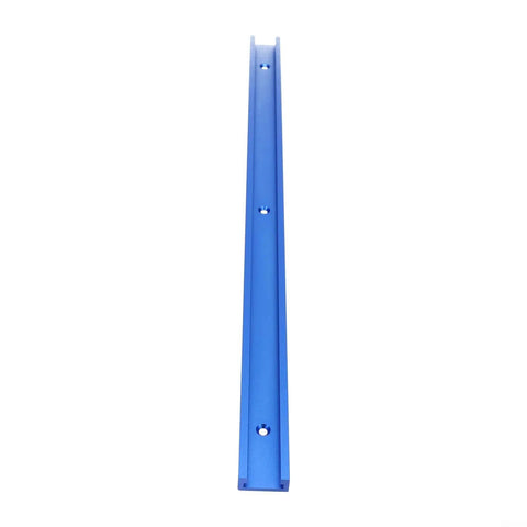 Blue aluminum T-Track Miter Bar Slider Table For Woodworking, 30mm T-Slot Jig Track, 500mm length, fits router, table saws, and bandsaws