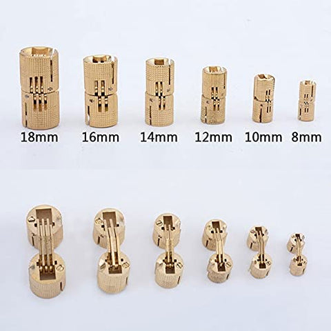 Hidden Brass Barrel Hinges With 180 Degree Opening For Concealed Furniture And Jewelry Box DIY Crafting Durable Brass Link Hardware In Sizes 8mm Through 18mm 1 Pc