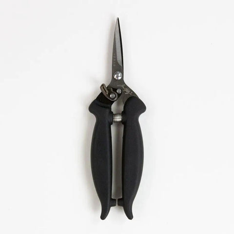 Recoil Scissors With Titanium-Coated, Double-Beveled Blades For Precise Cuts And Durability, Adjustable Tension Springs, Comfortable KushGrip Handles, Non-Serrated 6.7 Inch Crafting Shears For Scrapbooking And Fine Detail Work, black handles