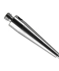 Silver metal CMM touch probe stylus with M2 threaded end and conical body