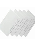 Stack of RFID cards for Four Door Security Access System with RFID Card Fob Keypad Reader Infrared Exit Button USB Enroll Reader