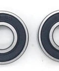 Two Five Pack 12x28x8mm Rubber Sealed Deep Groove Ball Bearing 6001-2RS, ideal for RC cars, drones, and hobby gear.