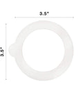 Replacement Rubber Gaskets For Fido Jars 3.5 Inch Pack Of 6, Food Grade, Snug Seal For 11.75 Oz To 169 Oz Jars, Easy Hand Wash, Durable And Flexible Fit For Canning And Storage. 3.5 inch white rubber gasket