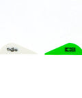 Vane Combo 36 Pack White And Neon Green For Your Sports Gear Must Have High Visibility Vane Set product showing two vanes side by side