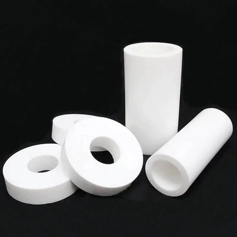 Heavy Duty PTFE Sleeve 50cm Hollow Tube For Industrial Use Low Friction High Heat And Chemical Resistant Fits OD 20 To 55mm With Inner Holes 8