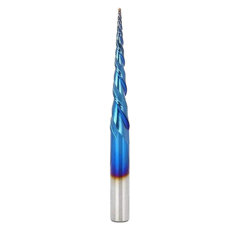 Beefy Tungsten Cemented Carbide End Mill With Blue Super Hard Coating 2T Milling Cutter R0.5 By 47 By D8 By 85