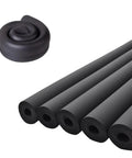 Pipe Insulation Foam Tube 1-Inch Inner Diameter, Three Eighths Inch Thick, 6-Foot Length, EPDM Foam Tubing, Black Pipe Cover