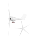 1600W Wind Turbine Generator With Five Blades 48V System Nylon Fiber Blades Low Speed Starting for off-grid use