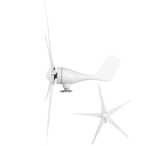 1600W Wind Turbine Generator With Five Blades 48V System Nylon Fiber Blades Low Speed Starting for off-grid use