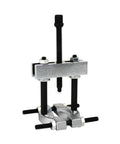 Mini Bearing Separator Kit 6 Piece Bearing Puller Set With Jaws Thrust Screw Extension Rods And Yoke Pro Grade Heavy Duty Wheel Bearing Splitter Tool installed view