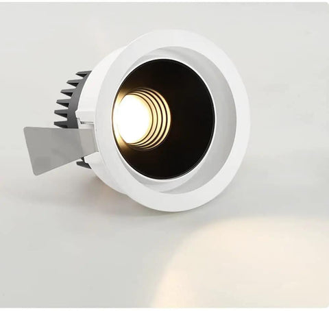 JUDYSSY 4pack Led Downlight 3.5inch Retrofit Can Lights Recessed Lighting for Hallway Cloakroom Lamp, showing interior view of light.