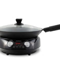Induction Wok That Lets You Dial In Temp From 100°F To 575°F In 5° Increments For Wok Hei Flavor And Charred Aroma, 14-Inch Carbon Steel Wok Included