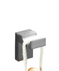 Heavy Duty Single Wall Mount Robe Hook Solid Stainless Steel Coat Hanger For Bathroom Kitchen Towel Bag Storage Rust Resistant Built Like A Truck Wall Fixture with robe hanging.