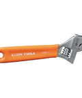 Extra Capacity Jaw 4 Inch Adjustable Wrench For Tight Spaces With Forged Heat Treated Alloy Steel SAE And Metric Scales Smooth Turning Knurl Dope Grip
