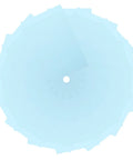 Self Adhesive Light Blue Envelopes 15 Pack For Letter Sized Documents Thickened Paper in circular fan display