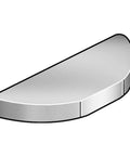 Woodruff Key Quarter Inch By One Inch SAE 15 Steel Keyway Pack Of 25 Built To Last Plain Finish Rockwell B80 Hardness