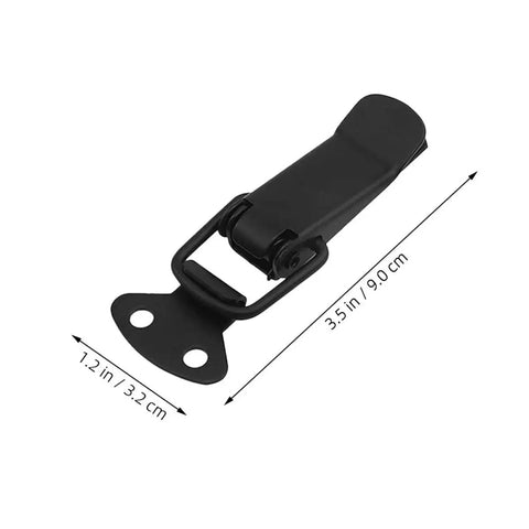 Spring Loaded Toggle Latch Set With Screws Heavy Duty Metal Box Latches 3.5 in length for cabinets and chests