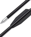 Close-up of 60 Piece Six Point Three Inch Crossbow Bolts Set For Fifty To Eighty Pound Pistol Crossbows Pro Grade Quality arrows.