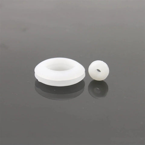 White rubber seal from Must Have Assorted O Rings And Grommets Kit In Black And White Rubber Seals 3Mm To 10Mm 100 Piece Set