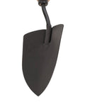 Tempered Steel Hand Trowel With Wood Handle 13 Inch Garden Tool showing black steel blade and wooden handle detail for durable use.