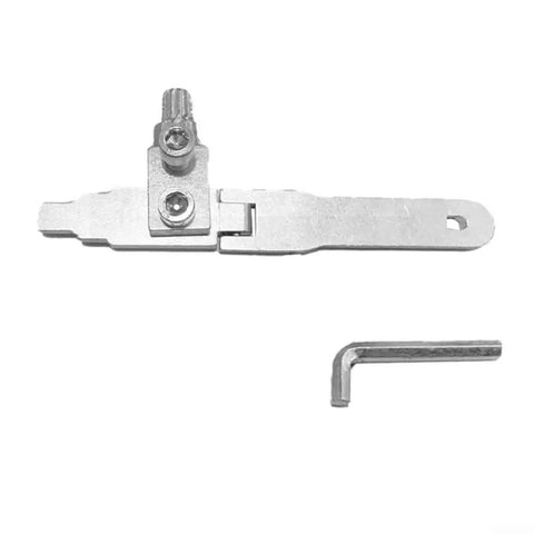Heavy Duty Stainless Steel Broken Wire Extractor Kit To Yank Out Stripped Screws And Fix Damaged Taps At Home Plumbing Repairs With Adjustable Two Screw Design For Angle Valves Plus Silver Finish For Serious DIY Heroes, 120mm, with hex key