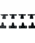 Premium Black Push In Fittings For Kitchen Plinths and Panel Clips built with durable ABS plastic, quick mount clips for cabinetry.