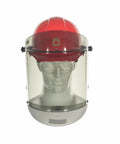 12 Cal Arc Flash Face Shield And Hard Cap Kit For Electricians TCG Series Includes Canadian Hard Cap, front view.