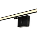 24 Inch Integrated LED Bathroom Wall Light With Slim Profile And Up And Down Adjustable Panel Dimmable ELV ETL Certified Black Vanity Fixture