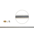 T8 Z Axis Lead Screw 515mm Steel Threaded Rod With Brass Nut For CR 10 3D Printer Replacement, High Precision Upgrade