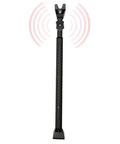 Adjustable Sliding Door Security Bar And Alarm Jammer 2-In-1 Door Knob And Patio Stopper Extends From 25 To 41 Inches Portable