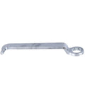Super Fast Double Head Sheet Metal Nibbler Drill Attachment, metallic sheet metal tool with a loop for easy handling.