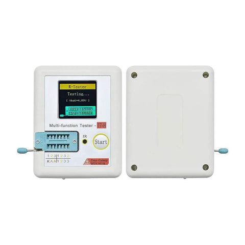 Front and back view of Upgraded LCR Meter Transistor Tester T7 TC T7 H with Graphical LCD ESR Tester Readout