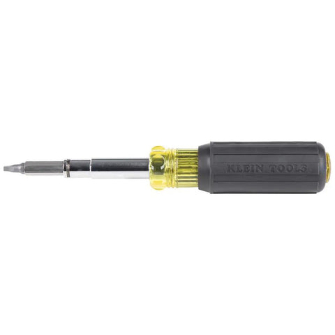 All-In-One Screwdriver Kit With 11-In-1 Multi-Bit Driver And 6-In-1 Stubby, includes various bits, side view