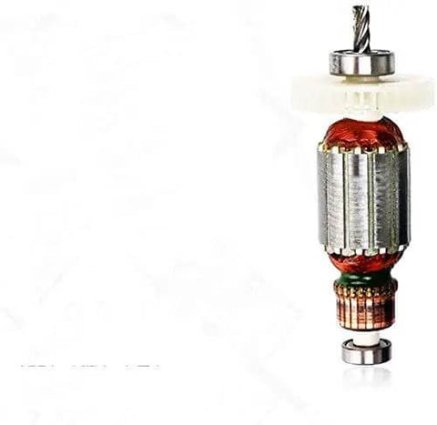 Heavy Duty Lithium Hammer Drill And Driver Set Packing Badass Torque motor component, showcasing magnetic coils and gear.