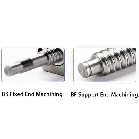 CNC Ball Screw With Flange 25mm Guide, 200mm To 2500mm Length, lead end BK fixed and BF support end machining